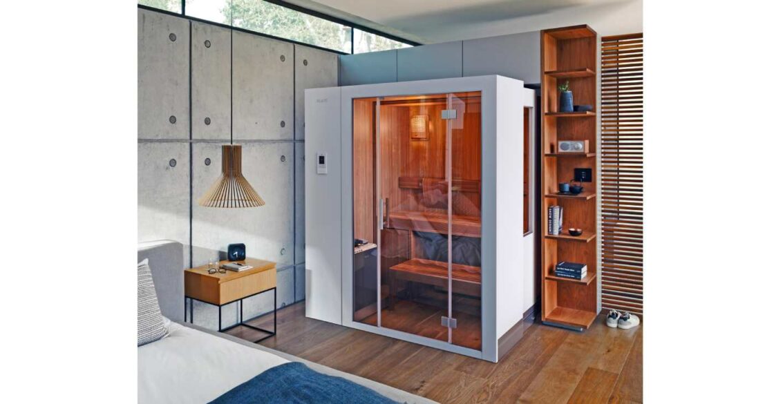 Luxus Sauna im Schlafzimmer. Klein, kompakt und ausziehbar.